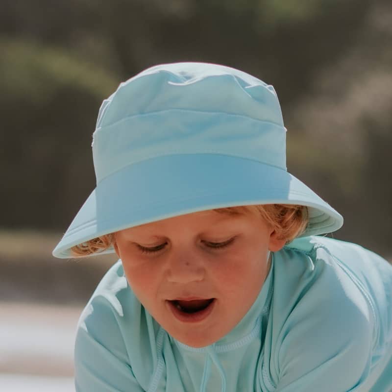 Bedhead Hats Beach Kids Bucket Swim Hat: Aqua - The Infant Boutique