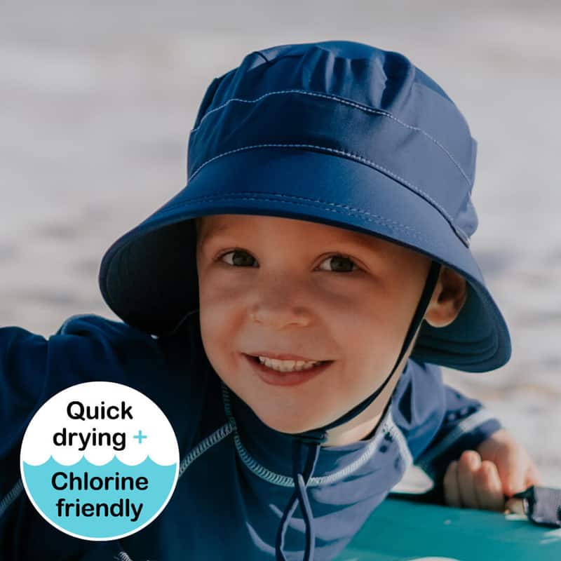 Bedhead Hats Beach Kids Bucket Swim Hat: Marine - The Infant Boutique